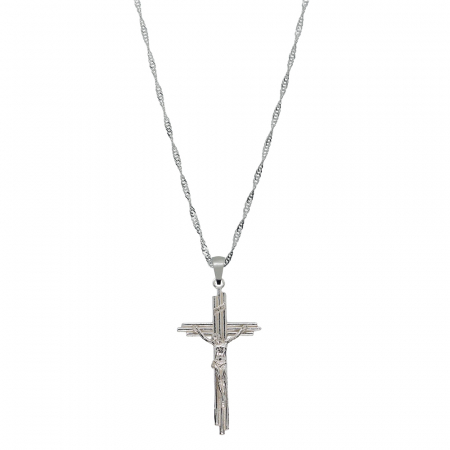 Cu cruciulite - Lantisor argint personalizat cruciulita argint 4229SING895 Dras