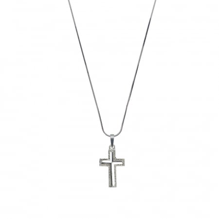 Lantisoare din argint cu tematica religioasa: - Lantisor argint personalizat cruciulita argint 4230SCHD430 Dras