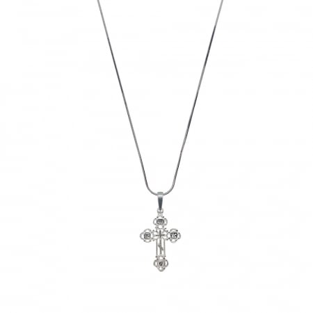 Lantisoare din argint cu tematica religioasa: - Lantisor argint personalizat cruciulita argint 4231SCHD405 Dras