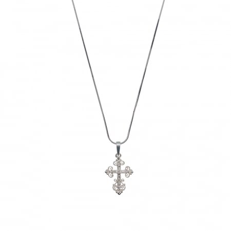 Lantisoare din argint cu tematica religioasa: - Lantisor argint personalizat cruciulita argint 4234SCHD395 Dras