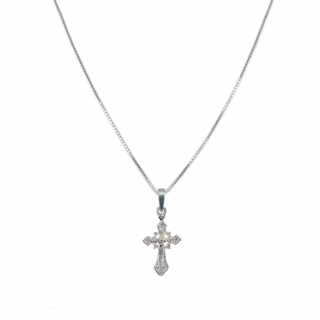 Cu cruciulite - Lantisor argint personalizat cruciulita argint 4236VEN300 Dras