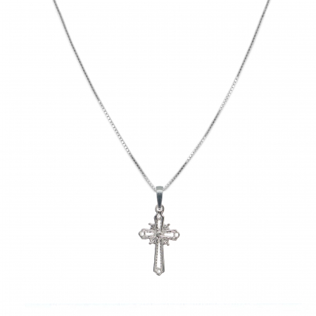 Cu cruciulite - Lantisor argint personalizat cruciulita argint 4237VEN330 Dras