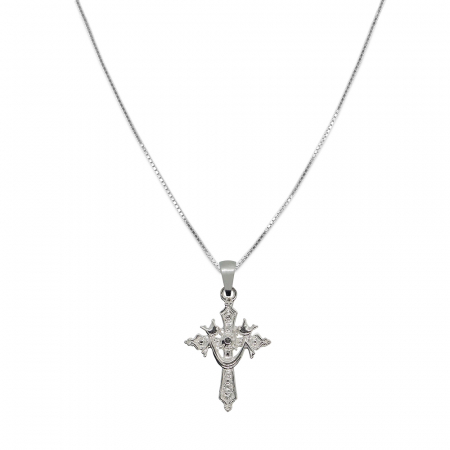 Cu cruciulite - Lantisor argint personalizat cruciulita argint 4243VEN390 Dras