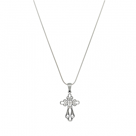 Cu cruciulite - Lantisor argint personalizat cruciulita argint 4433SCH490 Dras