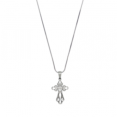 Cu cruciulite - Lantisor argint personalizat cruciulita argint 4433SCHD490 Dras