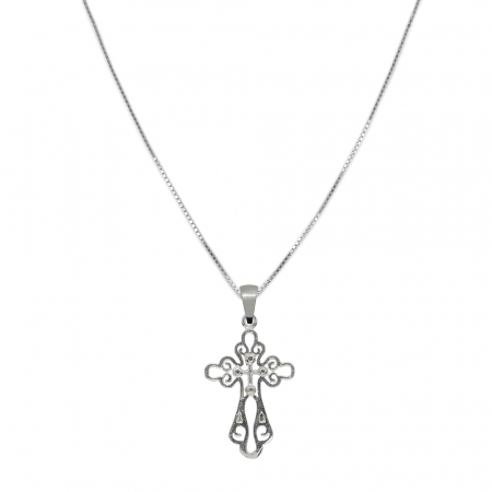 Cu cruciulite - Lantisor argint personalizat cruciulita argint 4433VEN410 Dras
