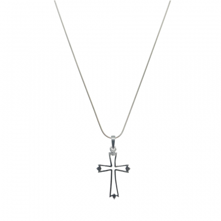 Cu cruciulite - Lantisor argint personalizat cruciulita argint 4522SCH385 Dras
