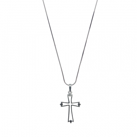 Lantisor argint personalizat cruciulita argint 4522SCHD385 Dras Lantisoare din argint cu tematica religioasa: - Lantisor argint personalizat cruciulita argint 4522SCHD385 Dras