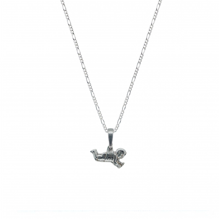 Lantisoare din argint cu tematica familie si prieteni - Lantisor argint personalizat medalion bebelus argint 4303FIG31345 Dras