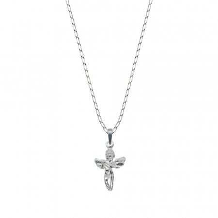 Cu ingerasi - Lantisor argint personalizat medalion Ingeras argint 4301FIG01330 Dras