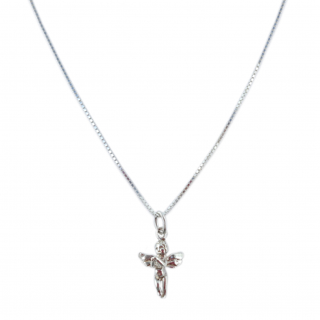 Lantisoare din argint cu tematica religioasa: - Lantisor argint personalizat medalion Ingeras argint 4301VEN410 Dras