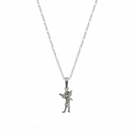 Cu ingerasi - Lantisor argint personalizat medalion Ingeras argint 4349FIG31330 Dras