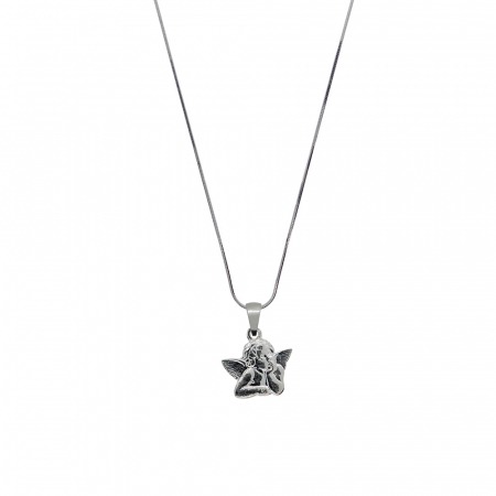 Cu ingerasi - Lantisor argint personalizat medalion Ingeras argint 4356SCHD540 Dras