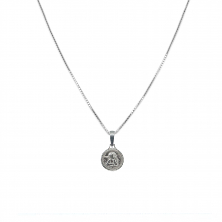 Cu ingerasi - Lantisor argint personalizat medalion Ingeras argint 4357VEN320 Dras