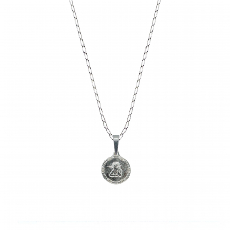 Lantisoare din argint cu tematica religioasa: - Lantisor argint personalizat medalion Ingeras argint 4360FIG01320 Dras