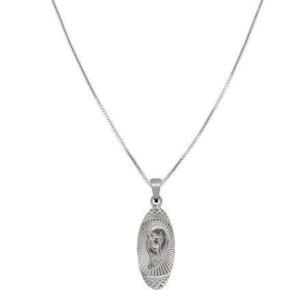 Cu medalioane - Lantisor argint personalizat medalion Maica Domnului argint 4241VEN455 Dras