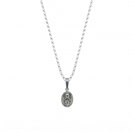 Lantisoare din argint cu tematica religioasa: - Lantisor argint personalizat medalion Maica Domnului argint 4371FIG01285 Dras