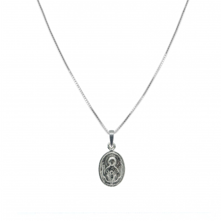 Cu medalioane - Lantisor argint personalizat medalion Maica Domnului argint 4371VEN315 Dras