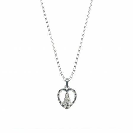 Cu medalioane - Lantisor argint personalizat medalion Maica Domnului Inimioara argint 4227FIG365 Dras