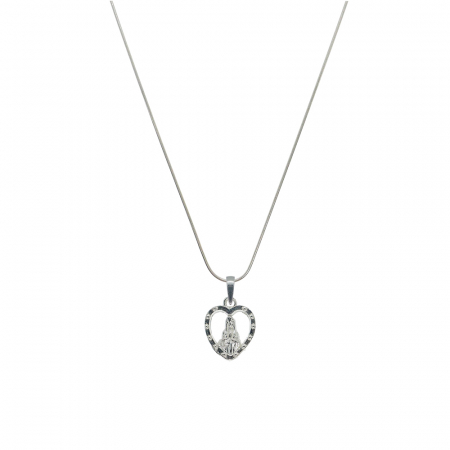 Cu medalioane - Lantisor argint personalizat medalion Maica Domnului Inimioara argint 4227SCH440 Dras