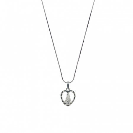 Cu medalioane - Lantisor argint personalizat medalion Maica Domnului Inimioara argint 4227SCHD440 Dras
