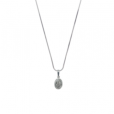 Cu medalioane - Lantisor argint personalizat medalion Maica Domnului pruncul Iisus argint 4252SCHD430 Dras