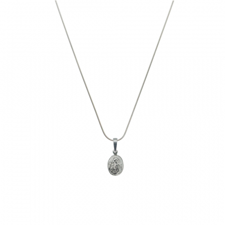 Cu medalioane - Lantisor argint personalizat medalion Maica Domnului pruncul Iisus argint 4372SCH430 Dras
