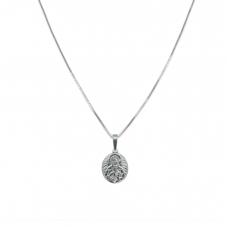 Lantisor argint personalizat medalion Sfanta Cuvioasa Parascheva de la Iasi argint 4376VEN315 Dras Cu medalioane - Lantisor argint personalizat medalion Sfanta Cuvioasa Parascheva de la Iasi argint 4376VEN315 Dras