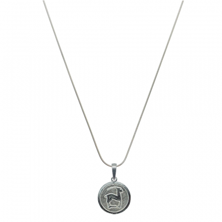Lantisoare din argint cu zodiace: - Lantisor argint personalizat medalion zodie Capricorn zodiac european argint 4201SCH480 Dras