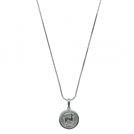 Lantisoare din argint cu zodiace: - Lantisor argint personalizat medalion zodie Capricorn zodiac european argint 4201SCHD480 Dras