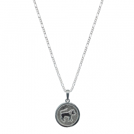 Lantisoare din argint cu zodiace: - Lantisor argint personalizat medalion zodie Leu zodiac european argint 4201FIG420 Dras