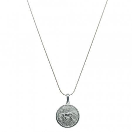 Lantisoare din argint cu zodiace: - Lantisor argint personalizat medalion zodie Leu zodiac european argint 4202SCH580 Dras