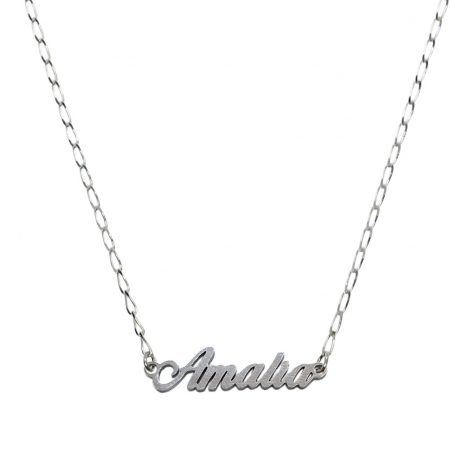 Cu nume decupate - Lantisor argint personalizat nume Amalia argint 9438FIG01305 Dras