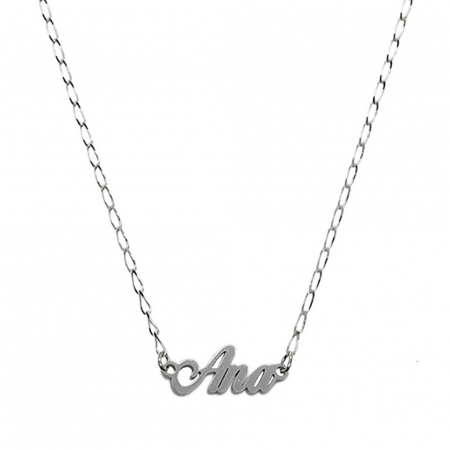 Lantisoare din argint cu nume: - Lantisor argint personalizat nume Ana argint 9404FIG01305 Dras