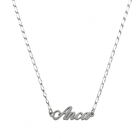 Cu nume decupate - Lantisor argint personalizat nume Anca argint 9430FIG01305 Dras