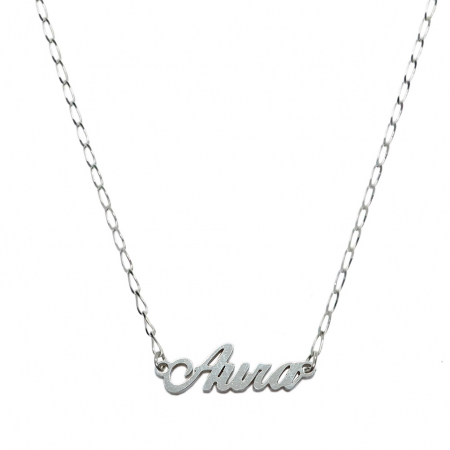 Cu nume decupate - Lantisor argint personalizat nume Aura argint 9418FIG01305 Dras