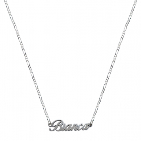 Lantisoare din argint cu nume: - Lantisor argint personalizat nume Bianca argint 9450FIG31320 Dras