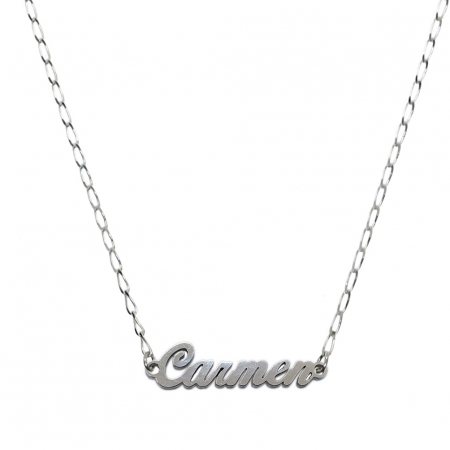 Cu nume decupate - Lantisor argint personalizat nume Carmen argint 9445FIG01305 Dras