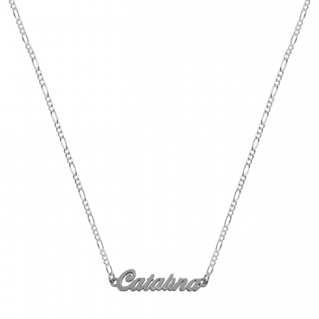 Lantisoare din argint cu nume: - Lantisor argint personalizat nume Catalina argint 9462FIG31320 Dras