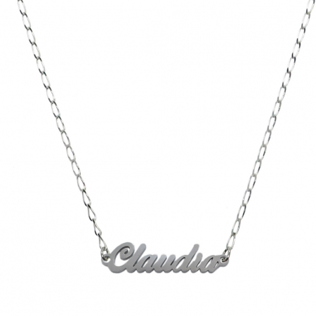 Cu nume decupate - Lantisor argint personalizat nume Claudia argint 9437FIG01305 Dras
