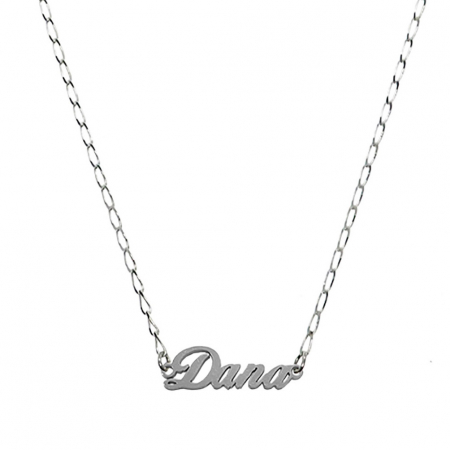 Cu nume decupate - Lantisor argint personalizat nume Dana argint 9429FIG01305 Dras