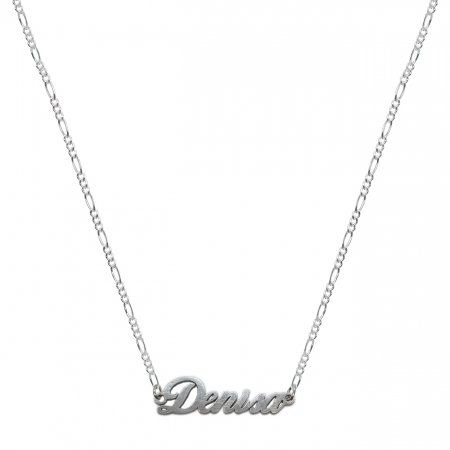 Cu nume decupate - Lantisor argint personalizat nume Denisa argint 9405FIG31360 Dras