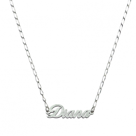 Cu nume decupate - Lantisor argint personalizat nume Diana argint 9419FIG01270 Dras