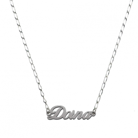 Cu nume decupate - Lantisor argint personalizat nume Doina argint 9456FIG01305 Dras