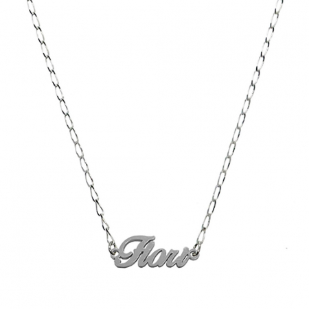 Cu nume decupate - Lantisor argint personalizat nume Flori argint 9453FIG01305 Dras