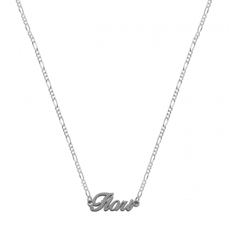 Cu nume decupate - Lantisor argint personalizat nume Flori argint 9453FIG31360 Dras