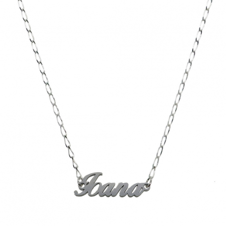 Cu nume decupate - Lantisor argint personalizat nume Ioana argint 9432FIG01270 Dras
