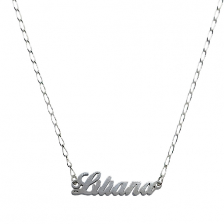 Cu nume decupate - Lantisor argint personalizat nume Liliana argint 9435FIG01270 Dras