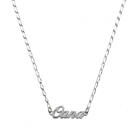 Lantisoare din argint cu nume: - Lantisor argint personalizat nume Oana argint 9433FIG01305 Dras