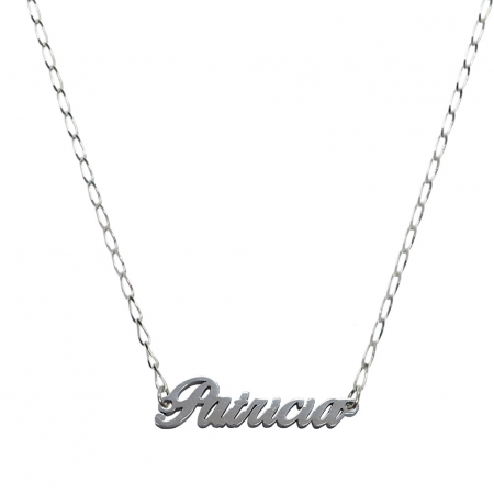 Lantisoare din argint cu nume: - Lantisor argint personalizat nume Patricia argint 9466FIG01305 Dras